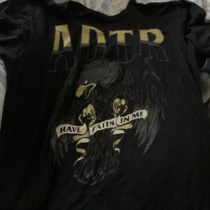 Black adtr shirt, size medium